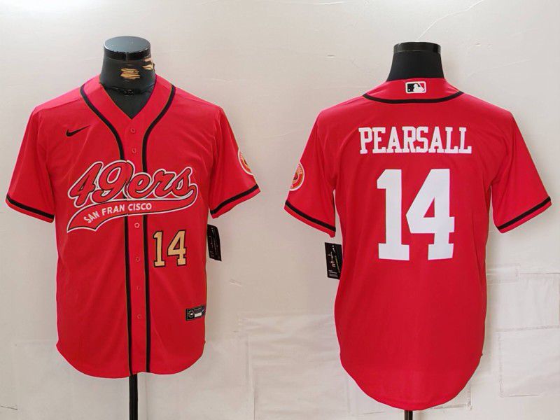 Men San Francisco 49ers #14 Pearsall Red Joint Name 2024 Nike Limited NFL Jersey style 2->san francisco 49ers->NFL Jersey